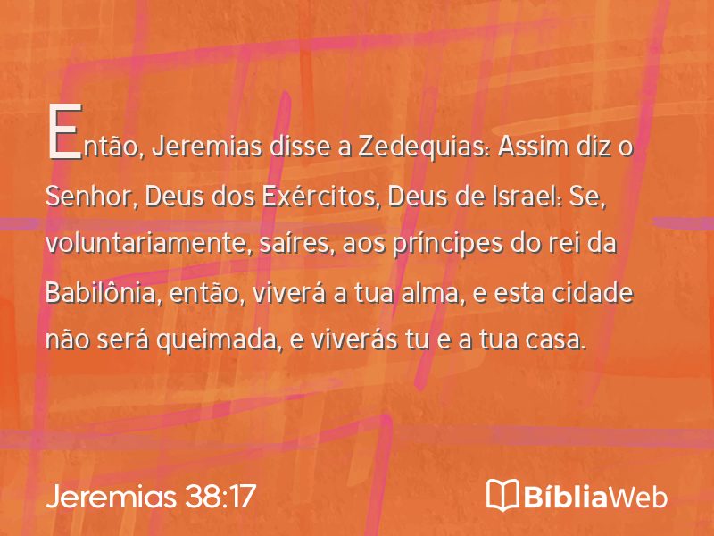 Jeremias 38:17 em imagem para compartilhar