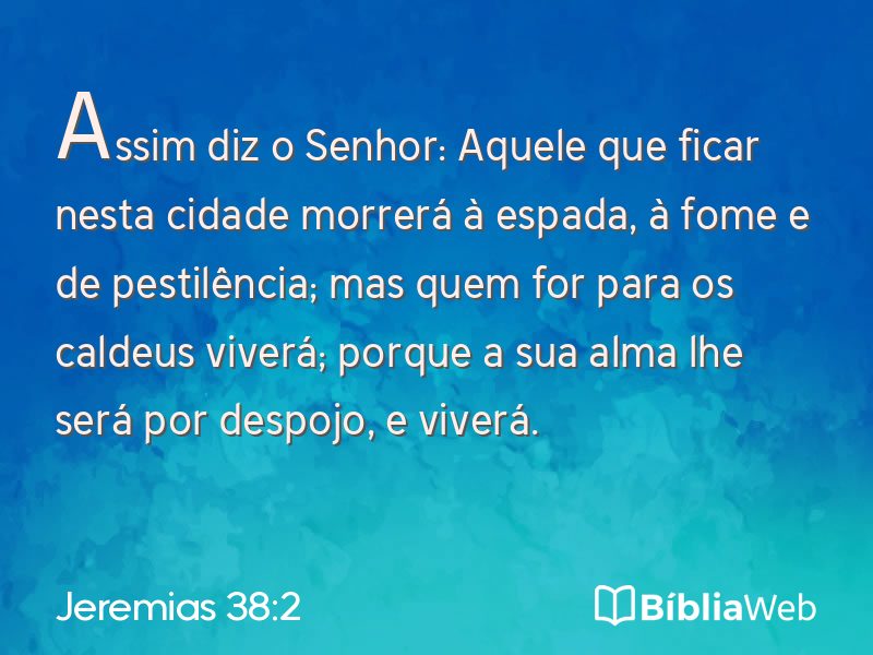 Jeremias 38:2 em imagem para compartilhar