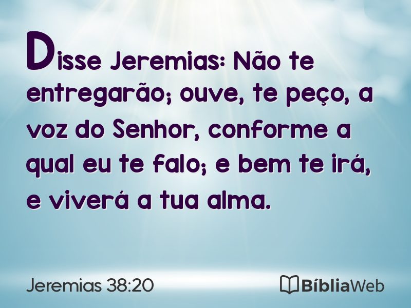 Jeremias 38:20 em imagem para compartilhar