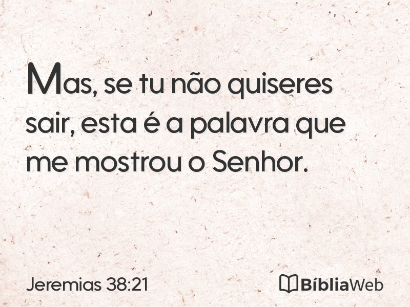 Jeremias 38:21 em imagem para compartilhar