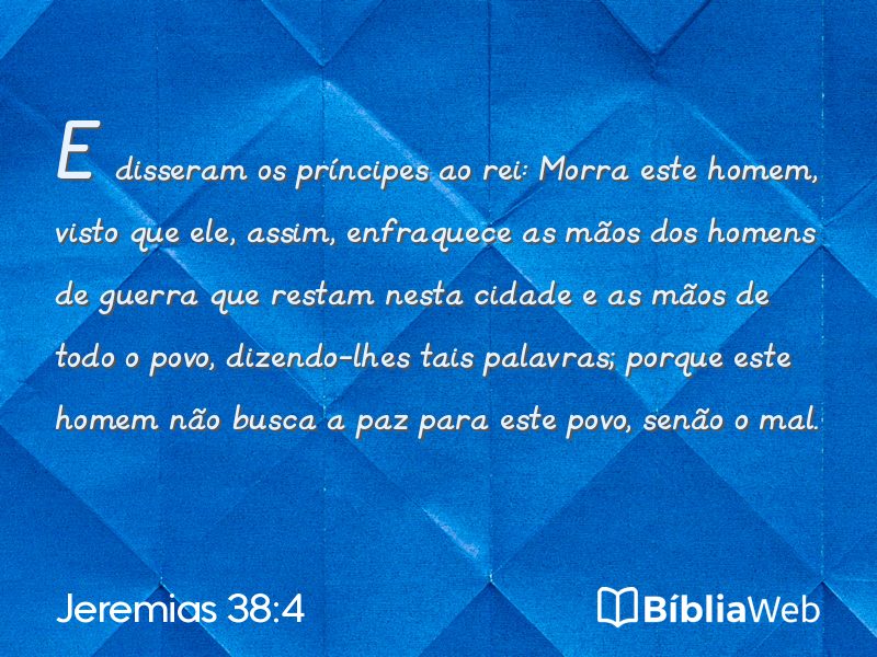 Jeremias 38:4 em imagem para compartilhar