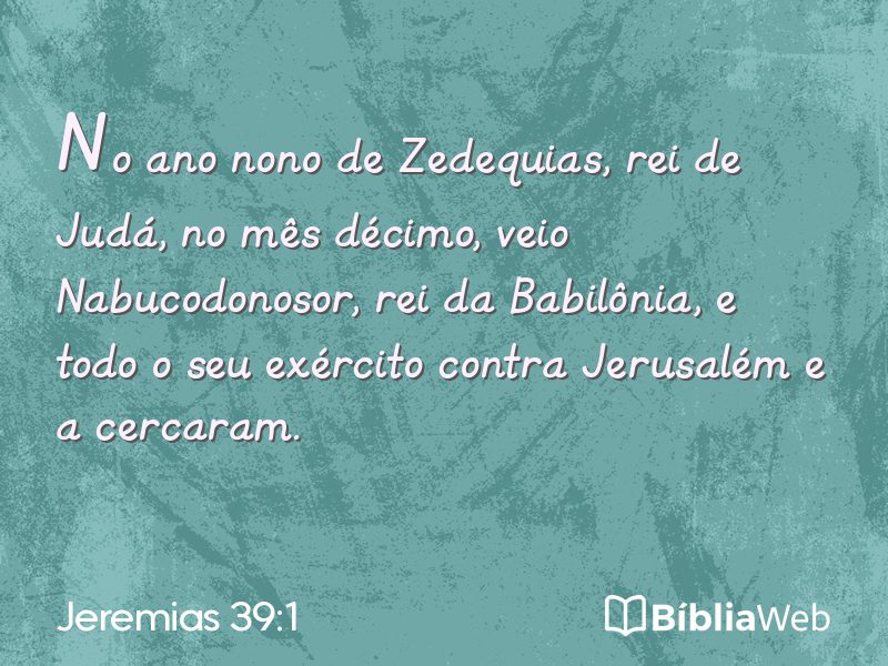 Jeremias 39:1 em imagem para compartilhar