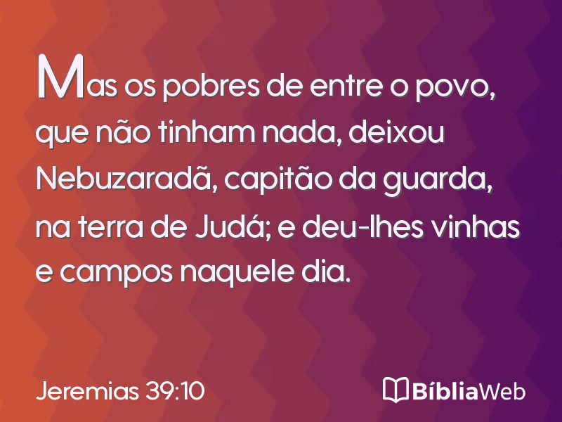 Jeremias 39:10 em imagem para compartilhar
