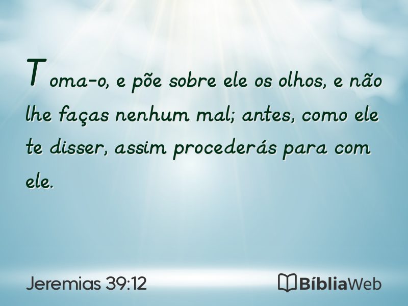 Jeremias 39:12 em imagem para compartilhar