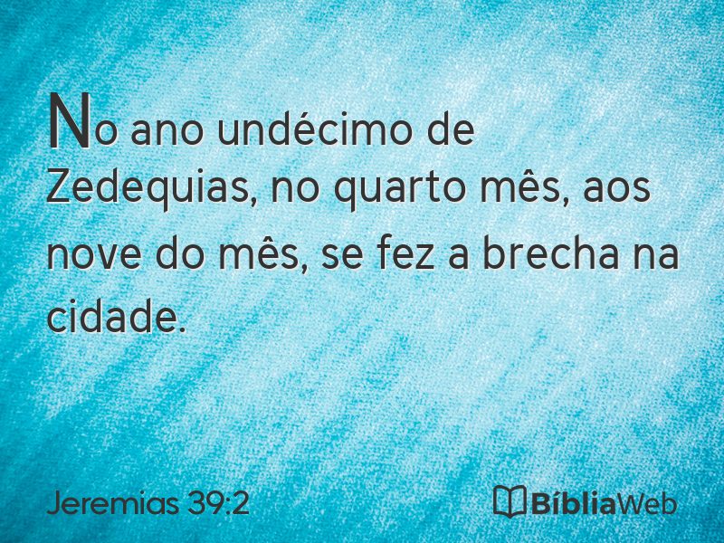 Jeremias 39:2 em imagem para compartilhar