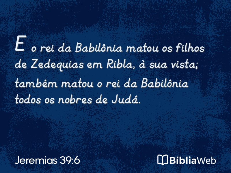 Jeremias 39:6 em imagem para compartilhar