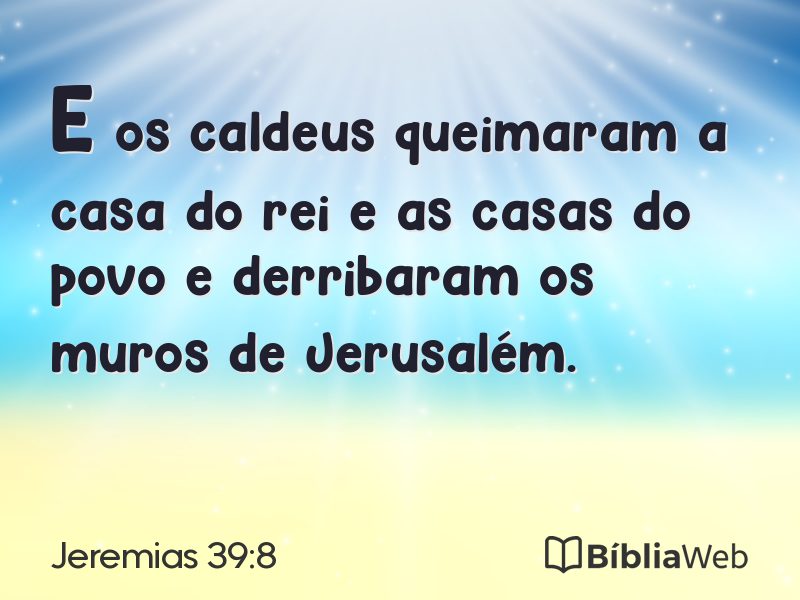 Jeremias 39:8 em imagem para compartilhar