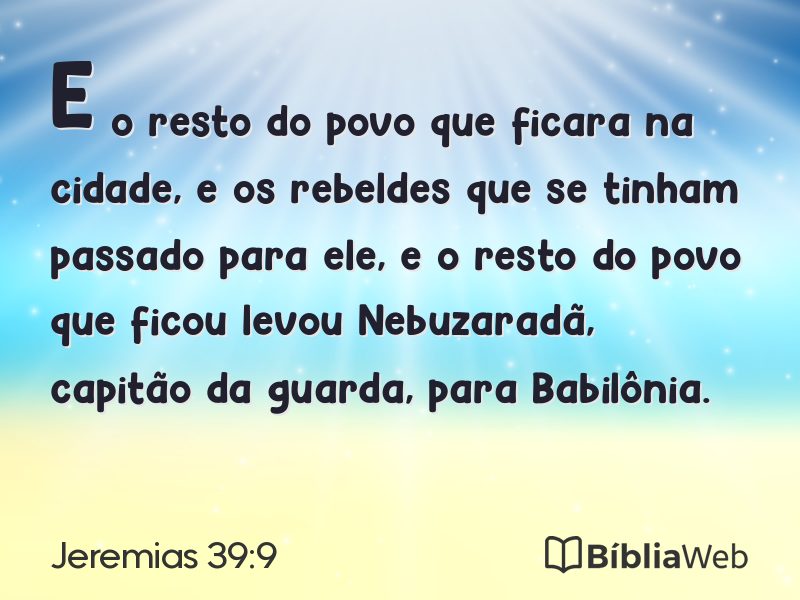 Jeremias 39:9 em imagem para compartilhar