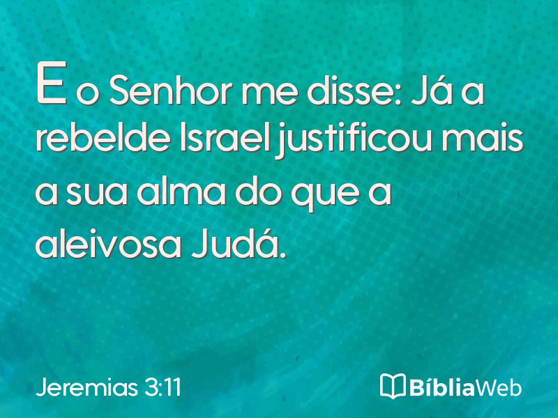 Jeremias 3:11 em imagem para compartilhar
