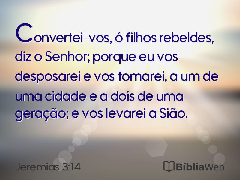 Jeremias 3:14 em imagem para compartilhar