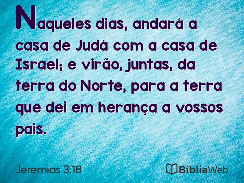 Jeremias 3:18 em imagem para compartilhar
