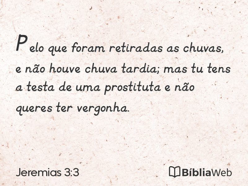 Jeremias 3:3 em imagem para compartilhar