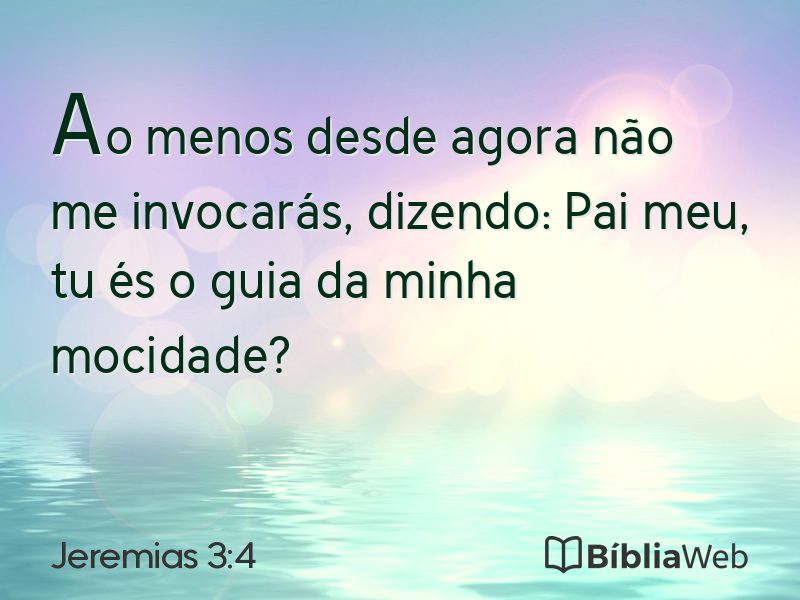 Jeremias 3:4 em imagem para compartilhar