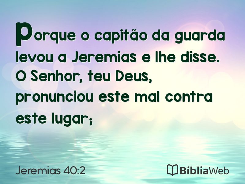 Jeremias 40:2 em imagem para compartilhar