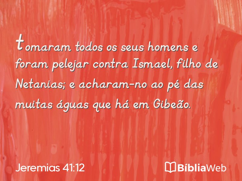 Jeremias 41:12 em imagem para compartilhar