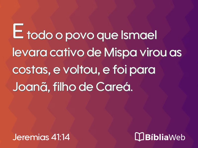 Jeremias 41:14 em imagem para compartilhar