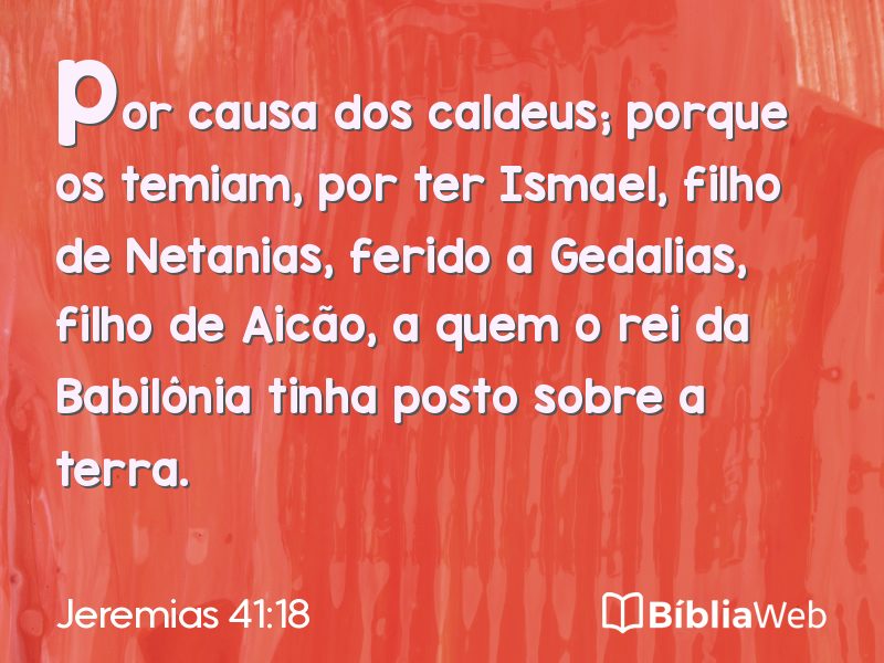 Jeremias 41:18 em imagem para compartilhar