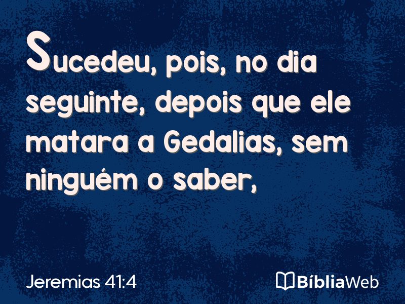 Jeremias 41:4 em imagem para compartilhar