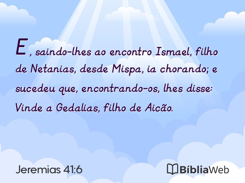 Jeremias 41:6 em imagem para compartilhar