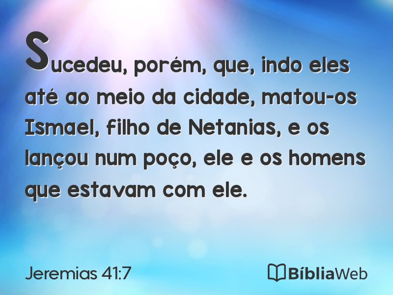 Jeremias 41:7 em imagem para compartilhar