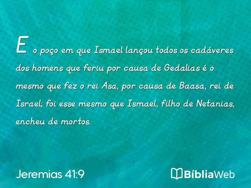 Jeremias 41:9 em imagem para compartilhar