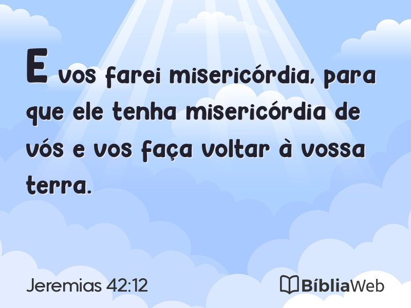 Jeremias 42:12 em imagem para compartilhar