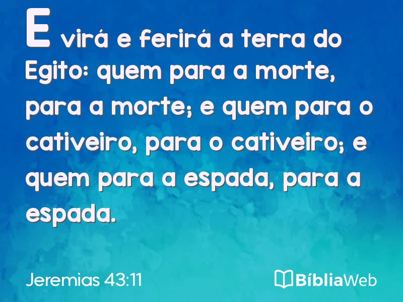 Jeremias 43:11 em imagem para compartilhar