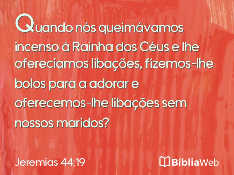 Jeremias 44:19 em imagem para compartilhar