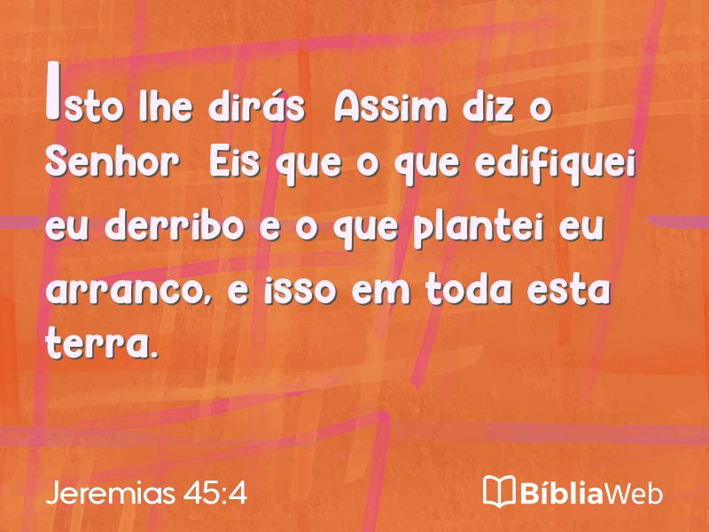 Jeremias 45:4 em imagem para compartilhar