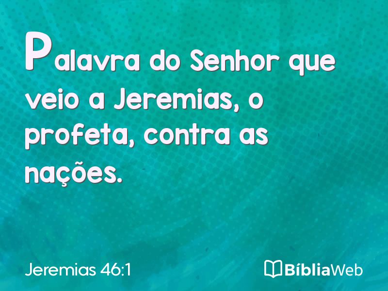 Jeremias 46:1 em imagem para compartilhar