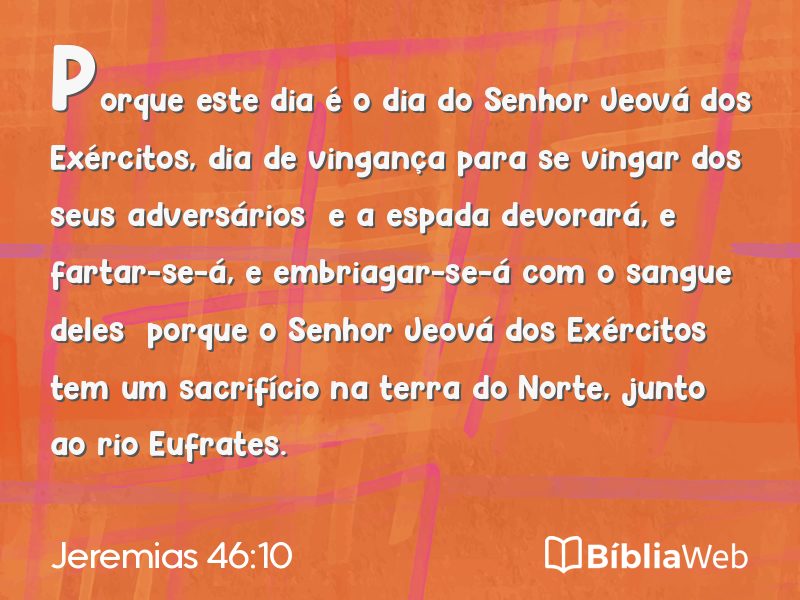 Jeremias 46:10 em imagem para compartilhar