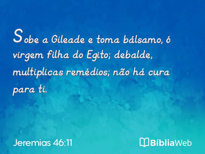 Jeremias 46:11 em imagem para compartilhar