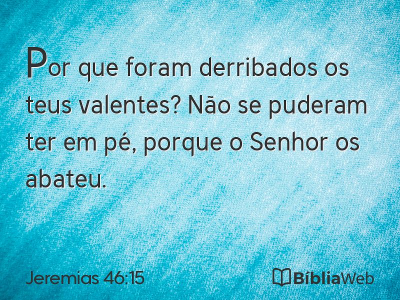 Jeremias 46:15 em imagem para compartilhar