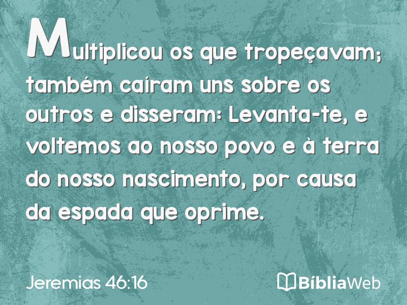 Jeremias 46:16 em imagem para compartilhar