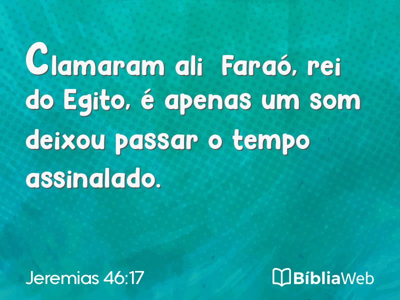 Jeremias 46:17 em imagem para compartilhar