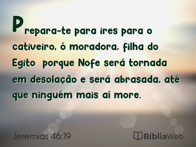 Jeremias 46:19 em imagem para compartilhar