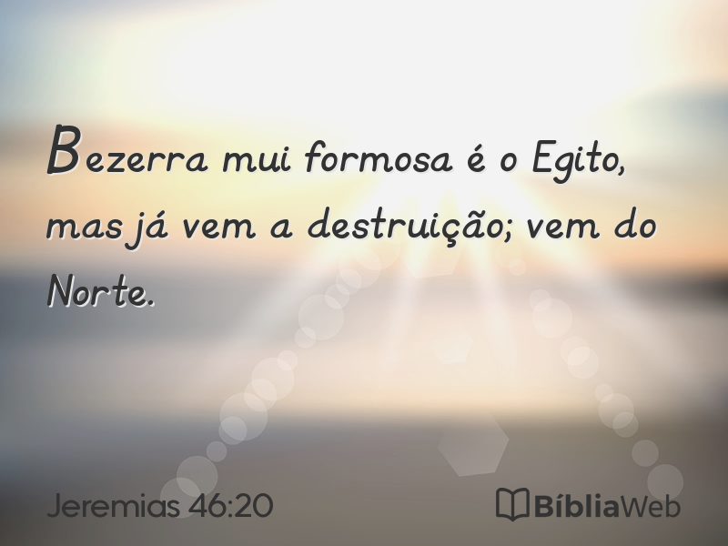 Jeremias 46:20 em imagem para compartilhar