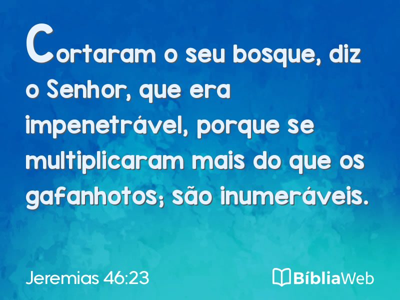 Jeremias 46:23 em imagem para compartilhar