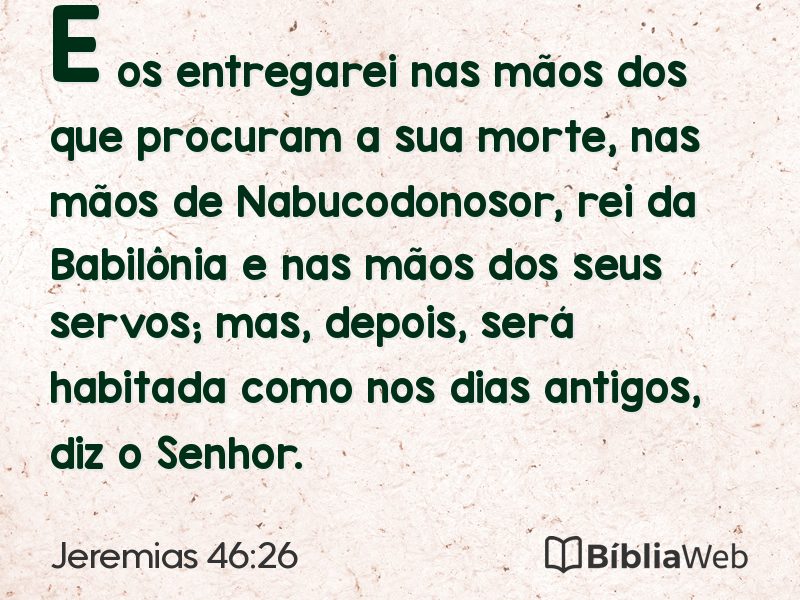 Jeremias 46:26 em imagem para compartilhar