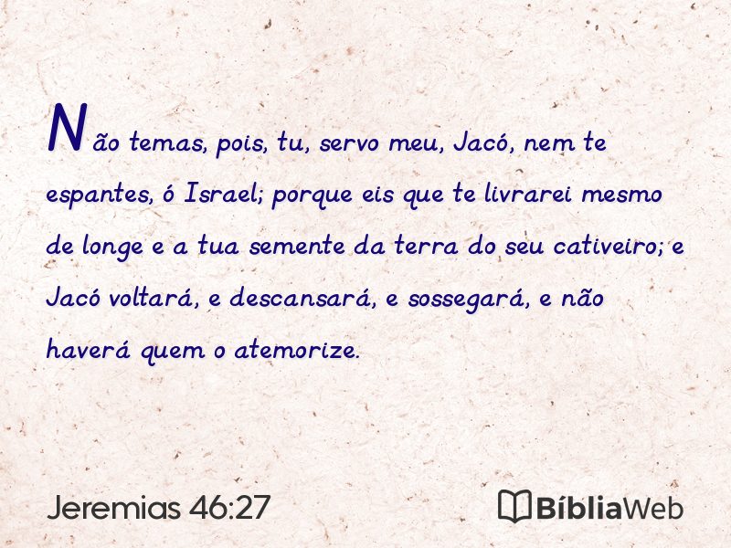Jeremias 46:27 em imagem para compartilhar