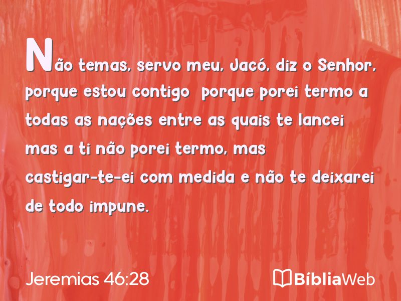 Jeremias 46:28 em imagem para compartilhar