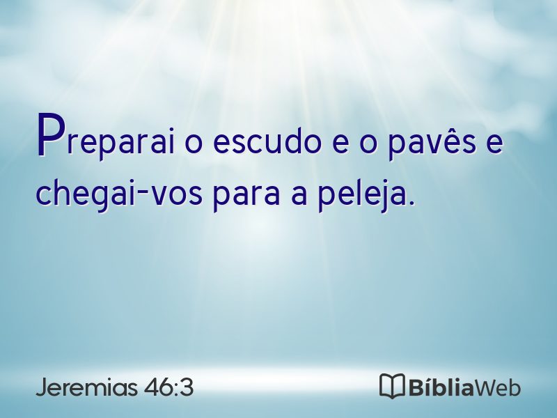 Jeremias 46:3 em imagem para compartilhar