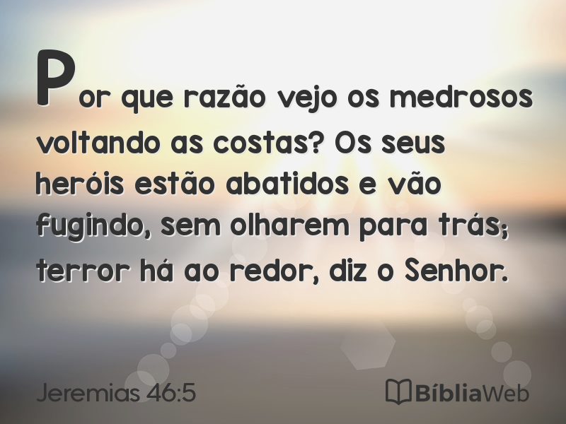 Jeremias 46:5 em imagem para compartilhar