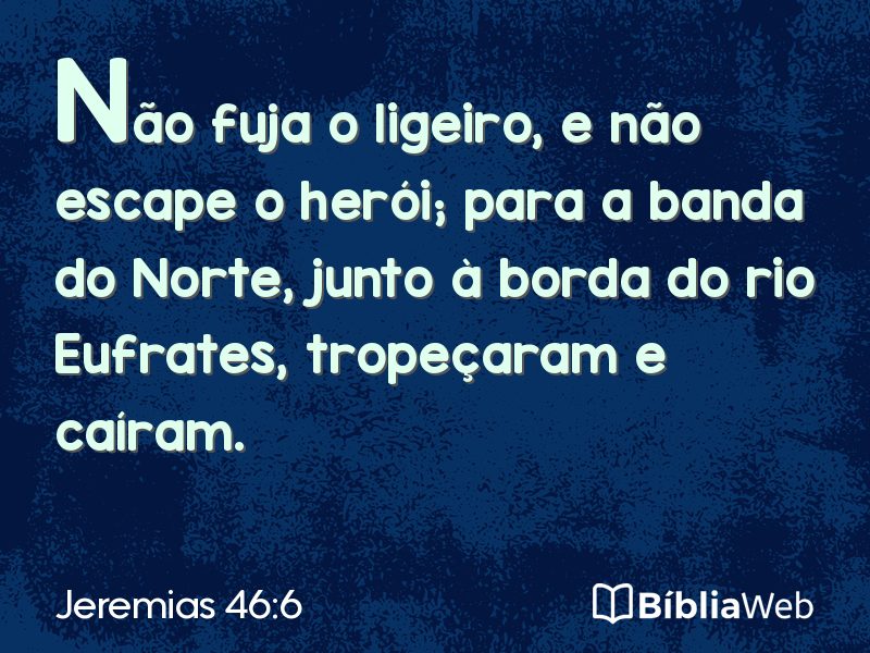 Jeremias 46:6 em imagem para compartilhar