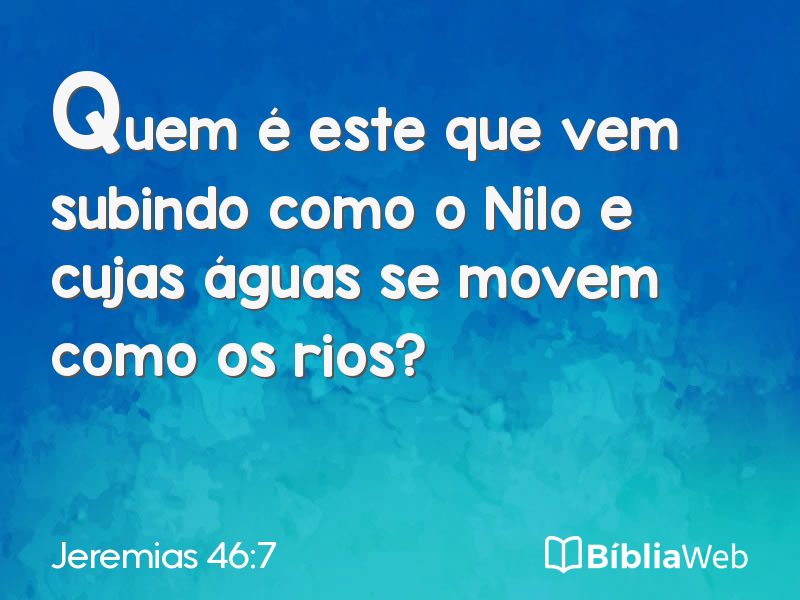 Jeremias 46:7 em imagem para compartilhar