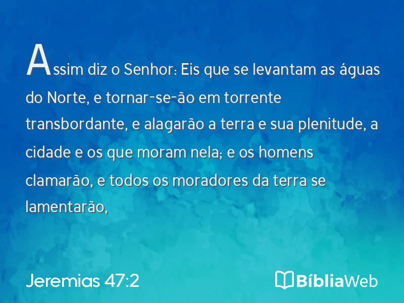 Jeremias 47:2 em imagem para compartilhar