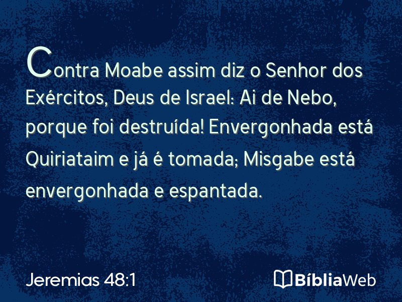 Jeremias 48:1 em imagem para compartilhar