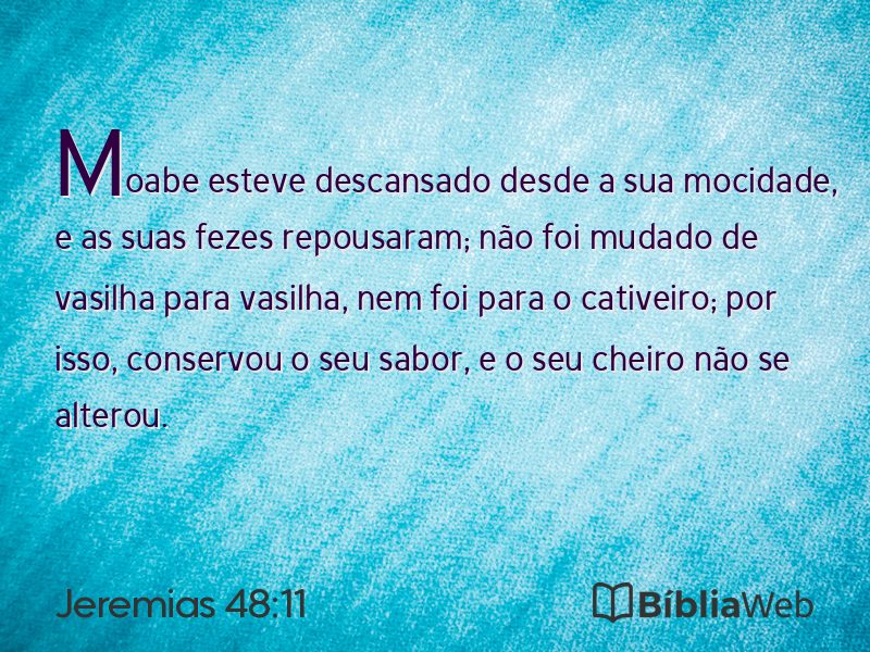 Jeremias 48:11 em imagem para compartilhar