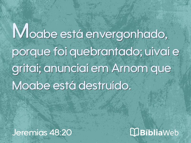 Jeremias 48:20 em imagem para compartilhar