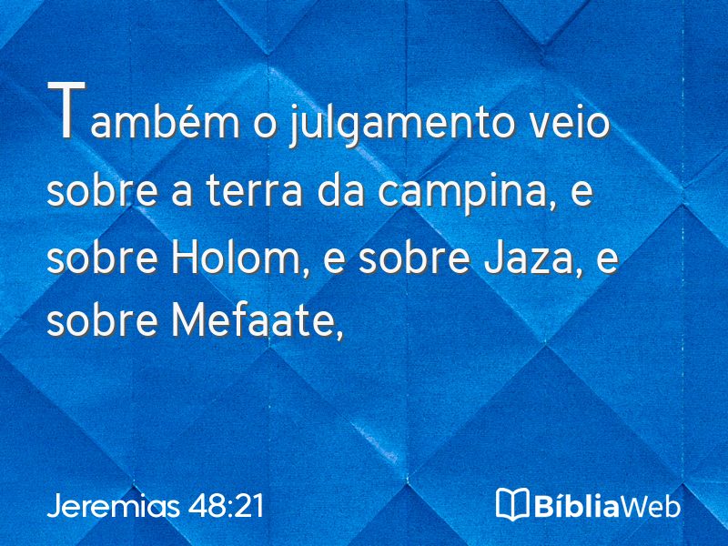 Jeremias 48:21 em imagem para compartilhar